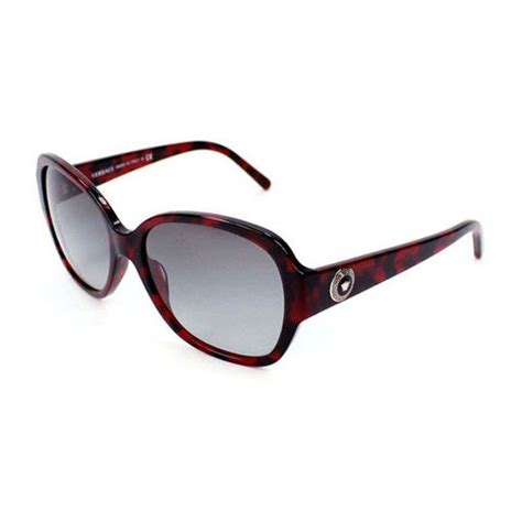 versace ve4252 sunglasses-989 11 red havana gray grad lens 57mm|Versace VE4252 Sunglasses.